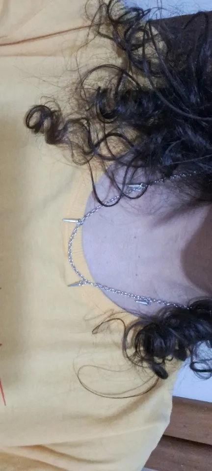 Foto de un comprador: Collar de cadena con puntas para un estilo alternativo