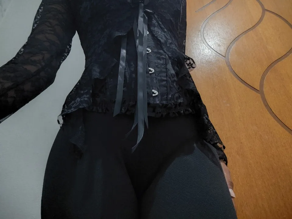 Foto de un comprador: Corsé de jacquard con cordón trasero y 12 varillas