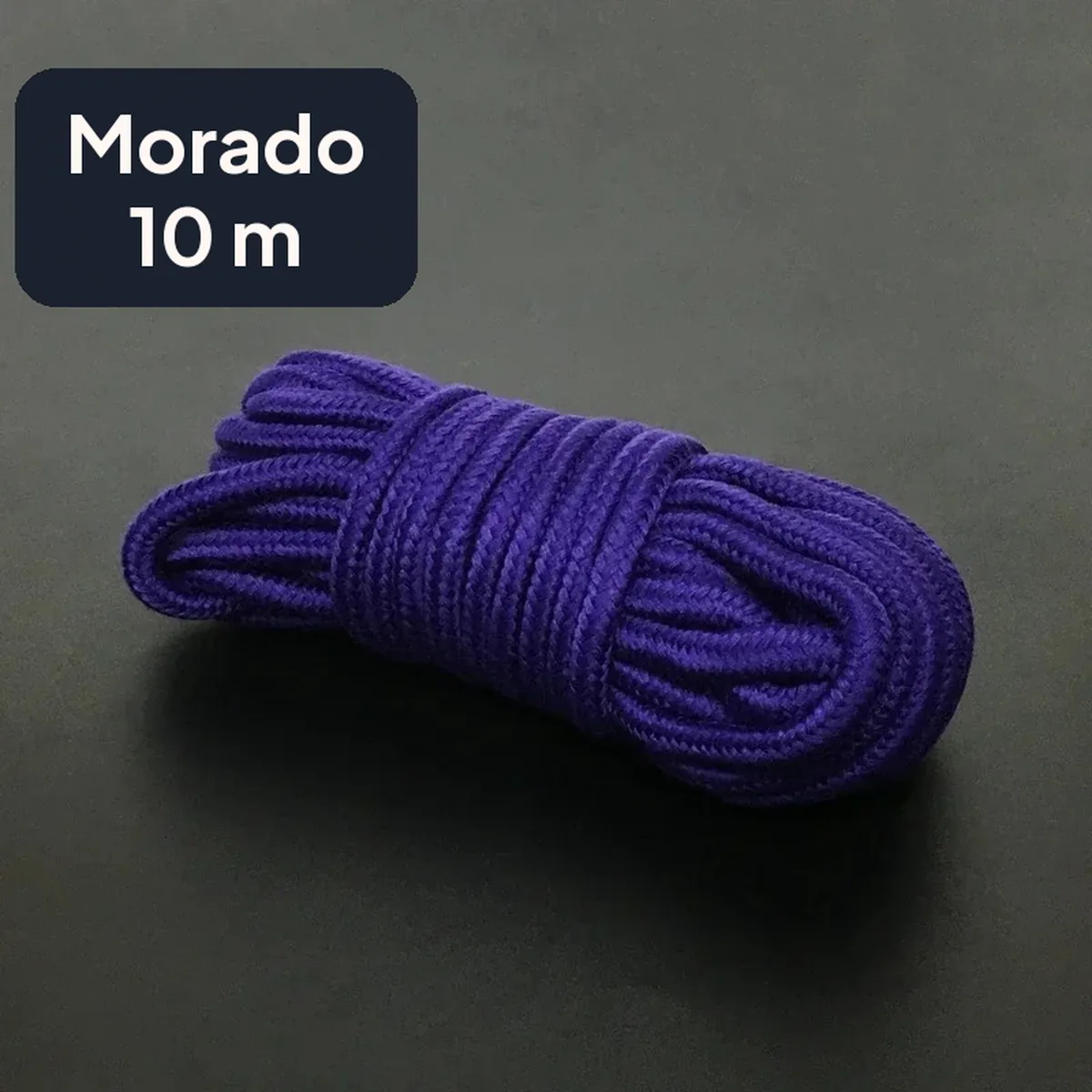 Cuerda de algodón para bondage de 5 m o 10 m en colores – morado, 10 m
