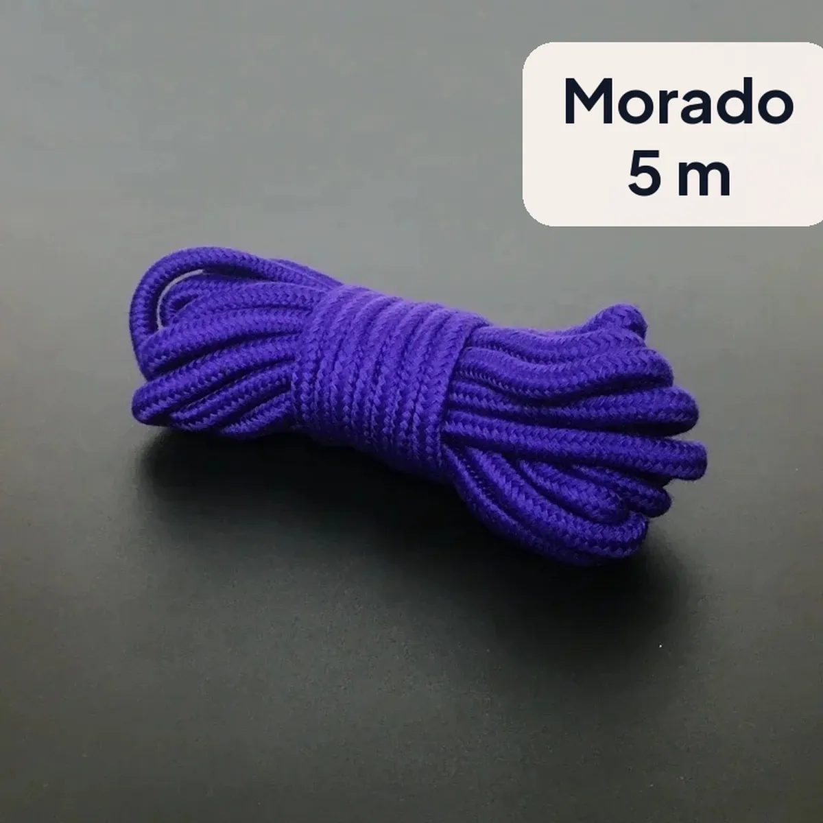 Cuerda de algodón para bondage de 5 m o 10 m en colores – morado, 5 m