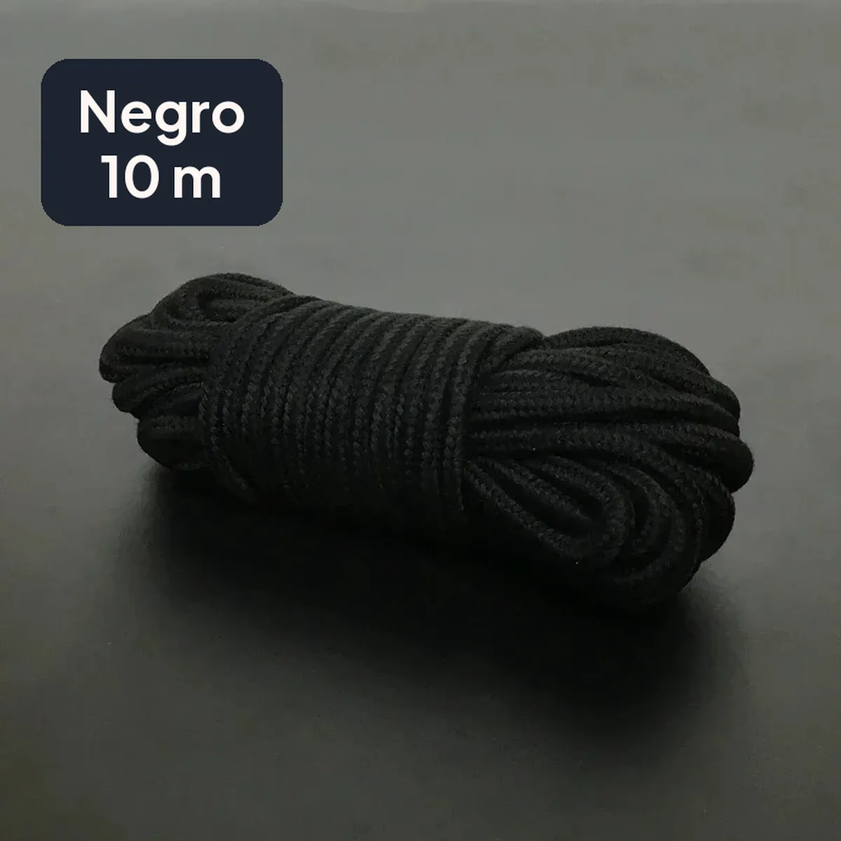 Cuerda de algodón para bondage de 5 m o 10 m en colores – negro, 10 m