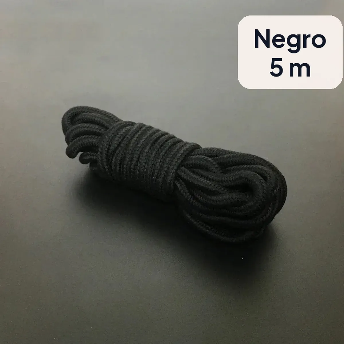 Cuerda de algodón para bondage de 5 m o 10 m en colores – negro, 5 m