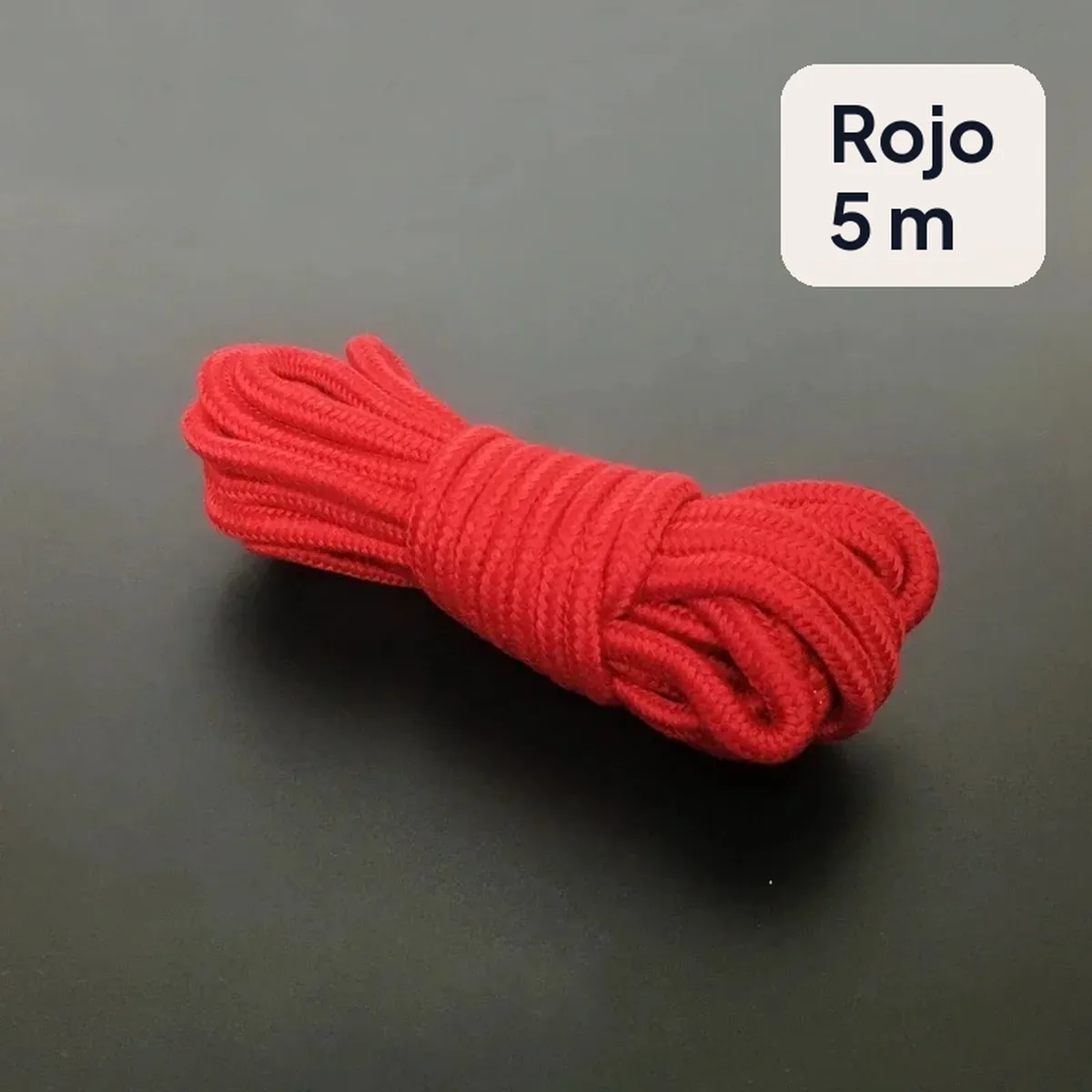Cuerda de algodón para bondage de 5 m o 10 m en colores – rojo, 5 m
