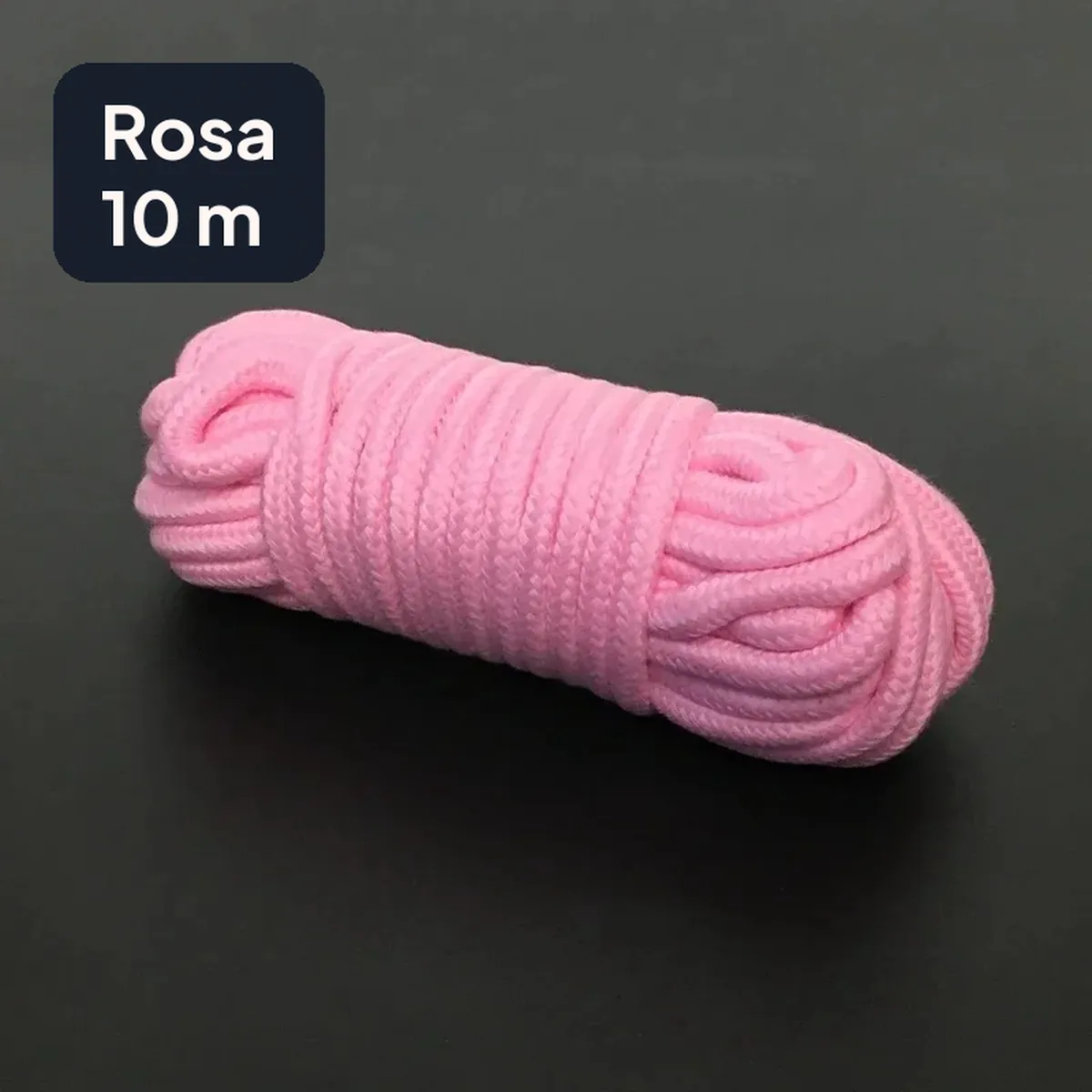 Cuerda de algodón para bondage de 5 m o 10 m en colores – rosa, 10 m