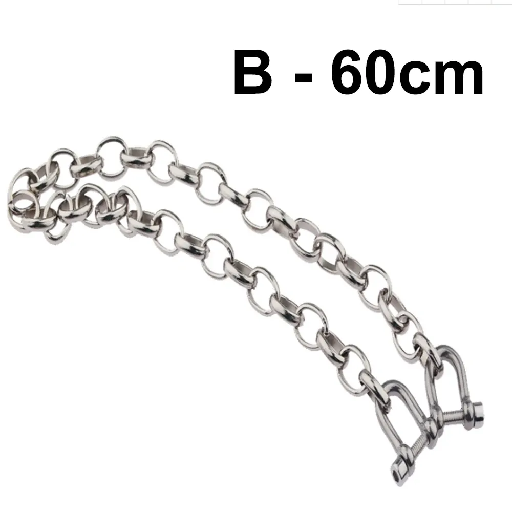 Esposas de Metal brazalete de tobillo pulsera Bondage ataduras – chain b, 60 cm