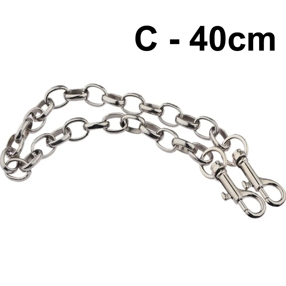 Esposas de Metal brazalete de tobillo pulsera Bondage ataduras – chain c, 40 cm