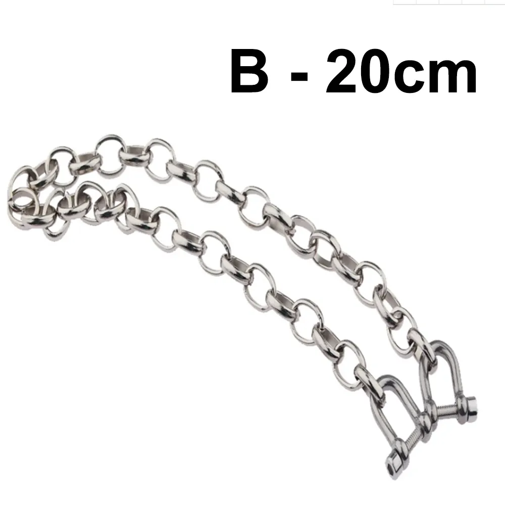 Esposas de Metal brazalete de tobillo pulsera Bondage ataduras – chain b, 20 cm