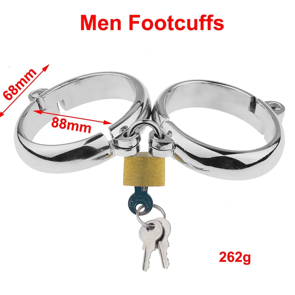 Esposas de Metal brazalete de tobillo pulsera Bondage ataduras – men footcuffs