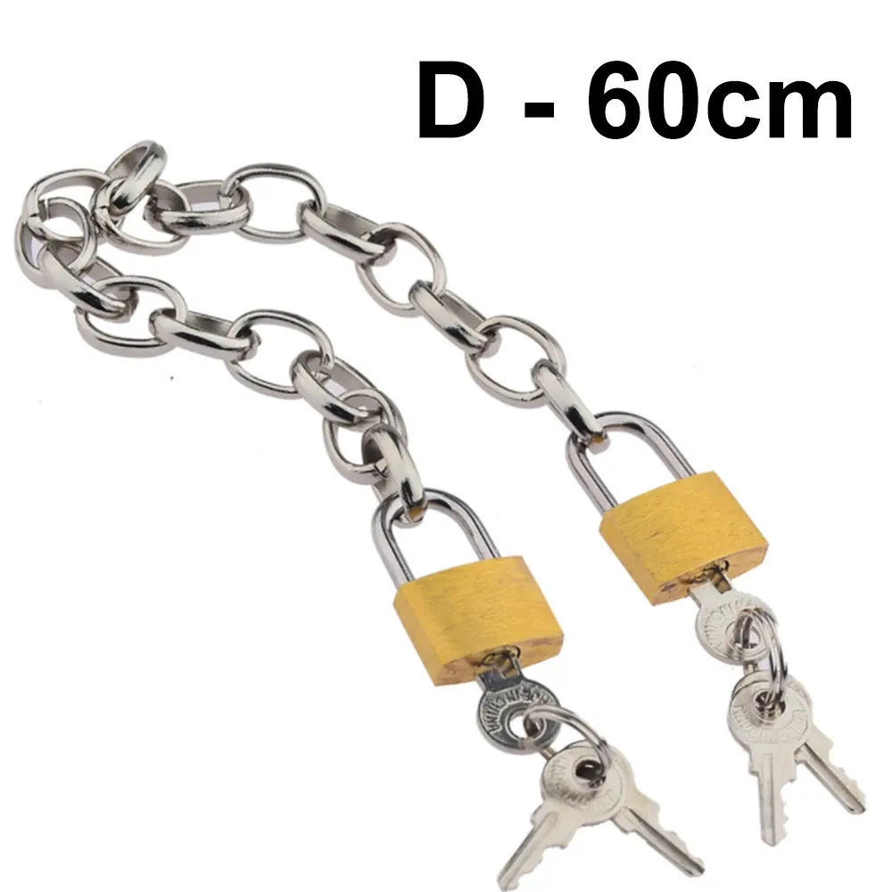 Esposas de Metal brazalete de tobillo pulsera Bondage ataduras – chain d, 60 cm
