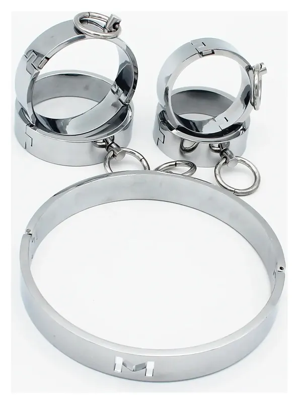 Esposas de metal para muñeca y tobillo con pasador magnético