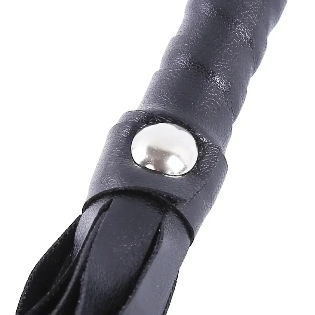Fusta de cuero PU con flecos, en rojo, rosa, negro o blanco – vue 3