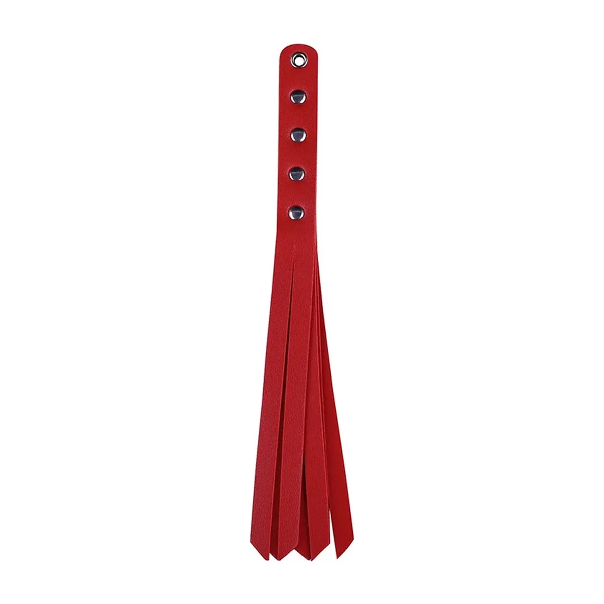 Fusta pequeña de cuero PU de 27 cm, compacta y portátil – rojo