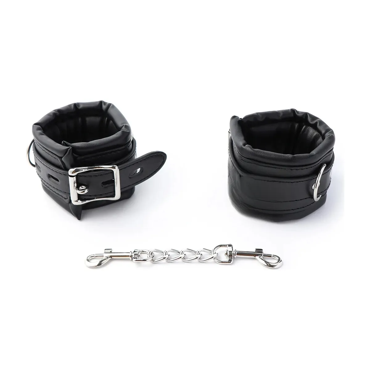 Kits de bondage de cuero: esposas, tobilleras y collar – esposas