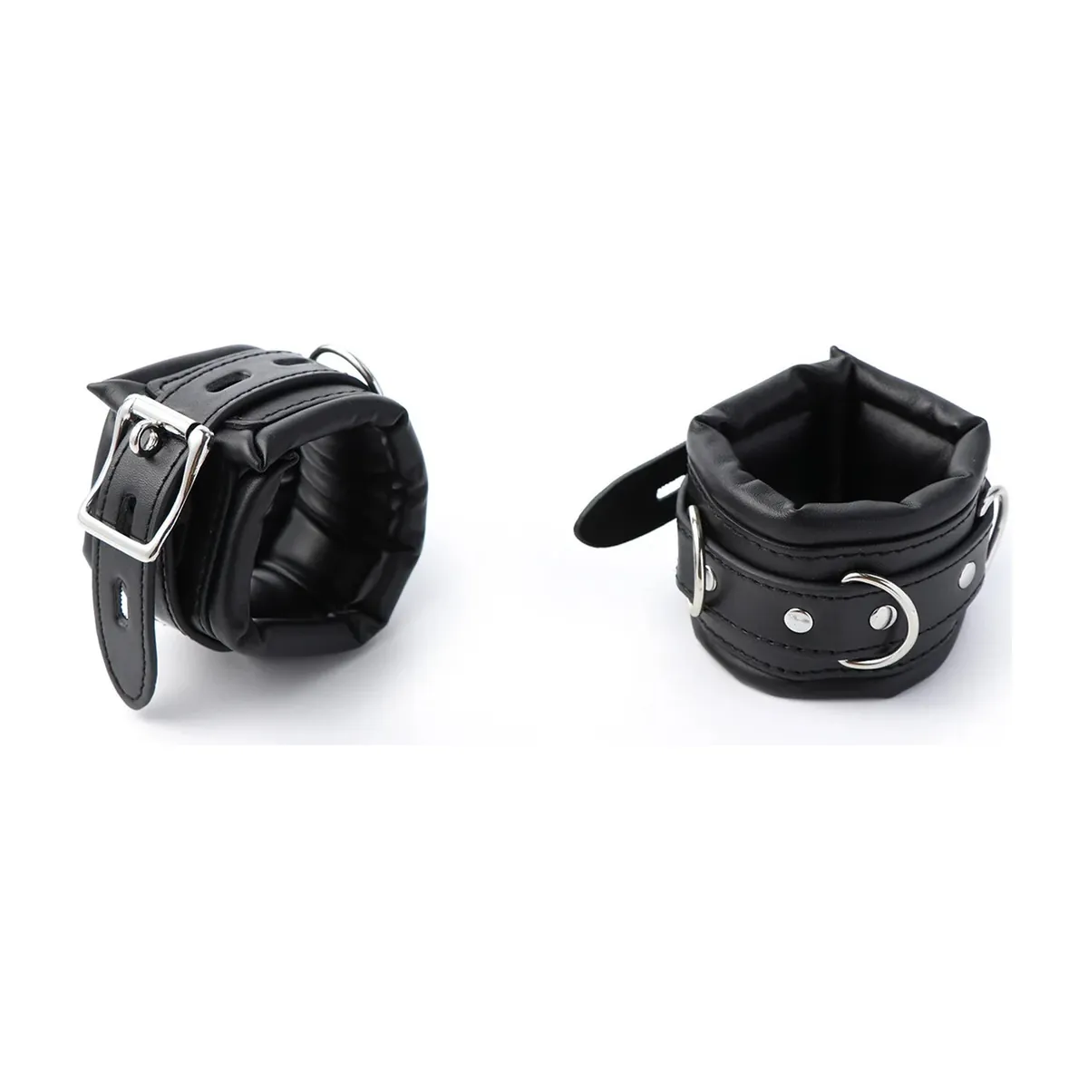 Kits de bondage de cuero: esposas, tobilleras y collar – tobilleras