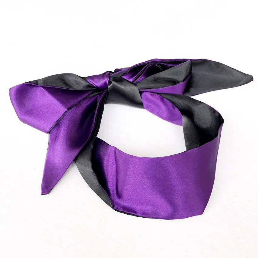 Máscara de ojos de encaje Sexy venda para los – violet et noir