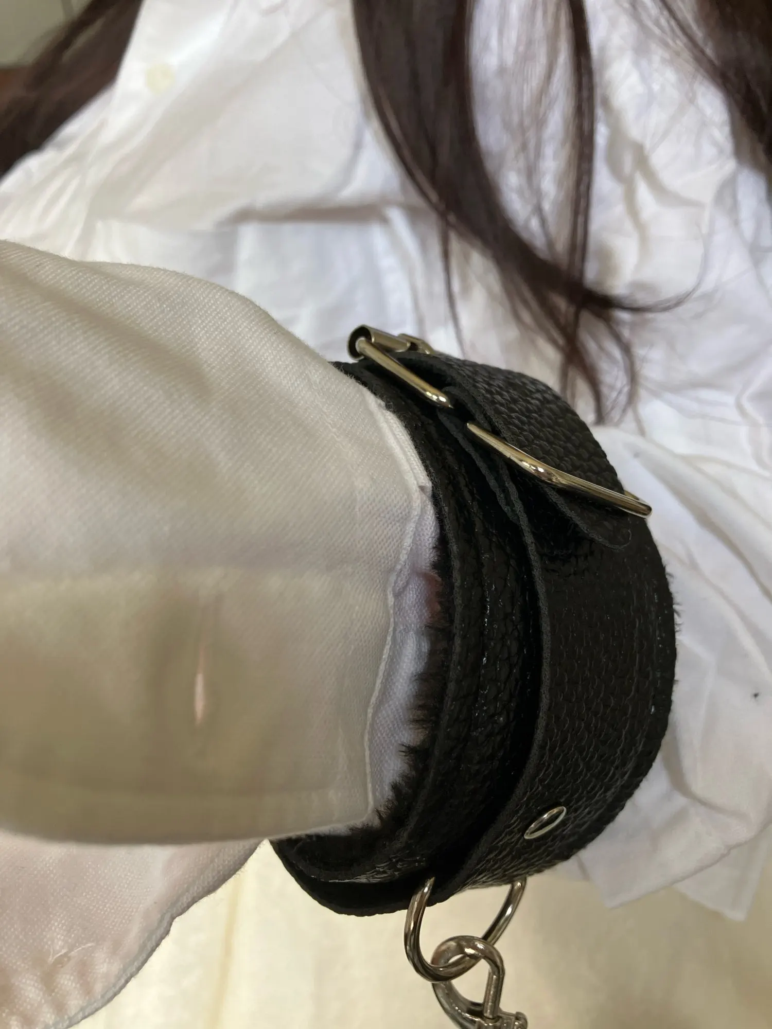 Foto de un comprador: Tobillera sexual con esposas de nailon para ataduras BDSM