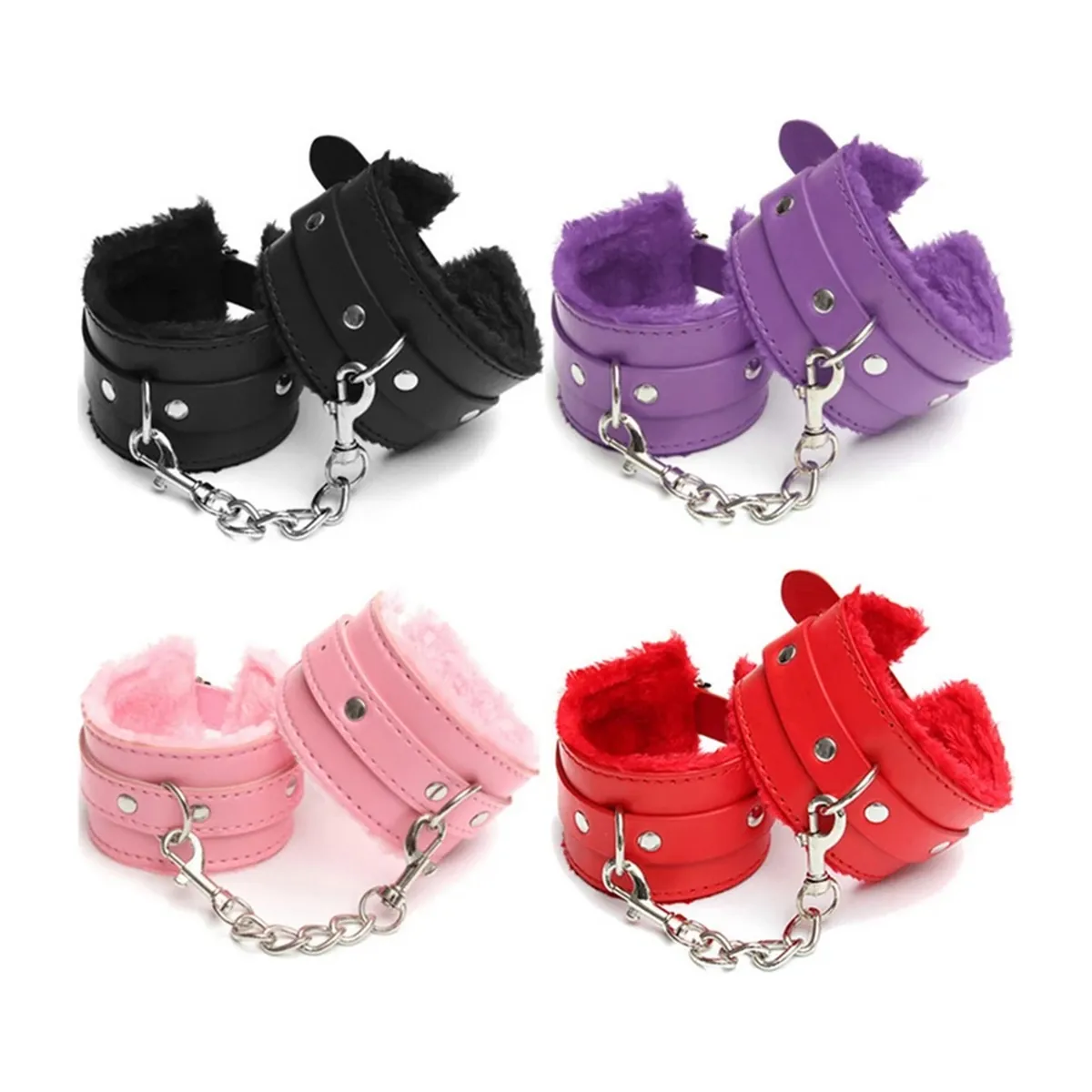 Tobillera sexual con esposas de nylon para ataduras BDSM – vue 2