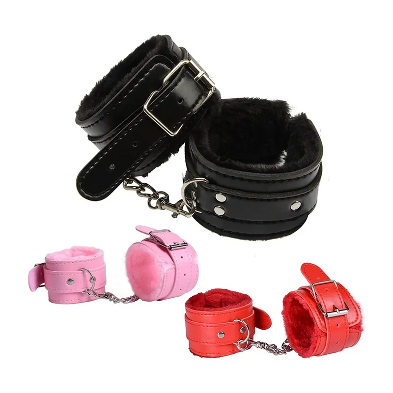 Tobillera sexual con esposas de nailon para ataduras BDSM – Nailon en tonos intensos